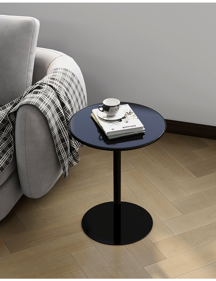 Thumbnail: 美式風格圓形鐵藝茶几, 桌 | American Style Round Steel Table