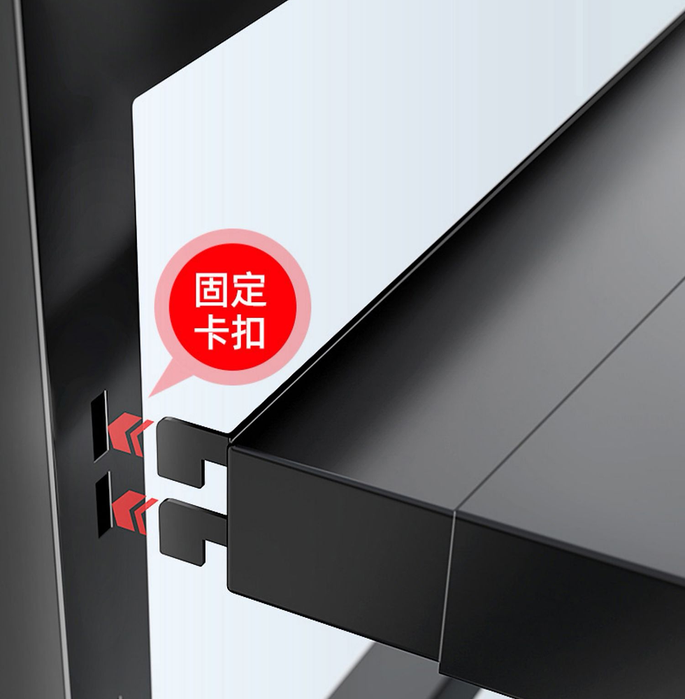 Thumbnail: 加厚碳鋼伸縮調節微波爐置物架/ Extra thick carbon steel stretchable microwave rack
