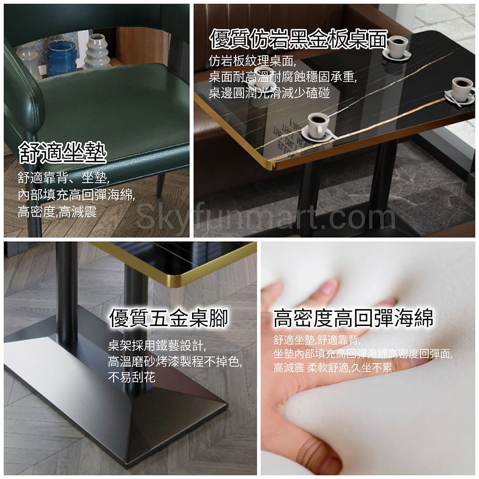 Thumbnail: 美式休閒風格方形椅桌 | American Style Square Shaped Bar/Dining Table set