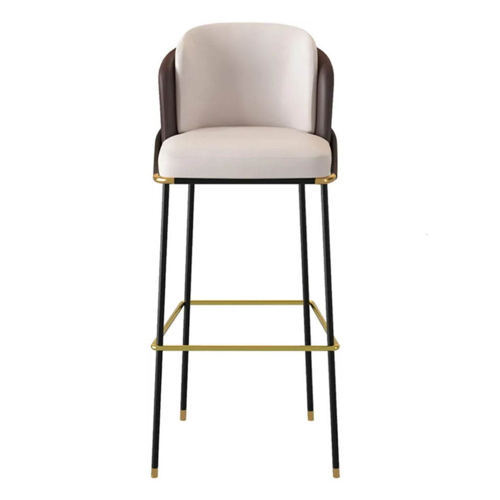 Thumbnail: 意式輕奢時尚吧椅 | Luxury Modern Home Bar Chair with Back