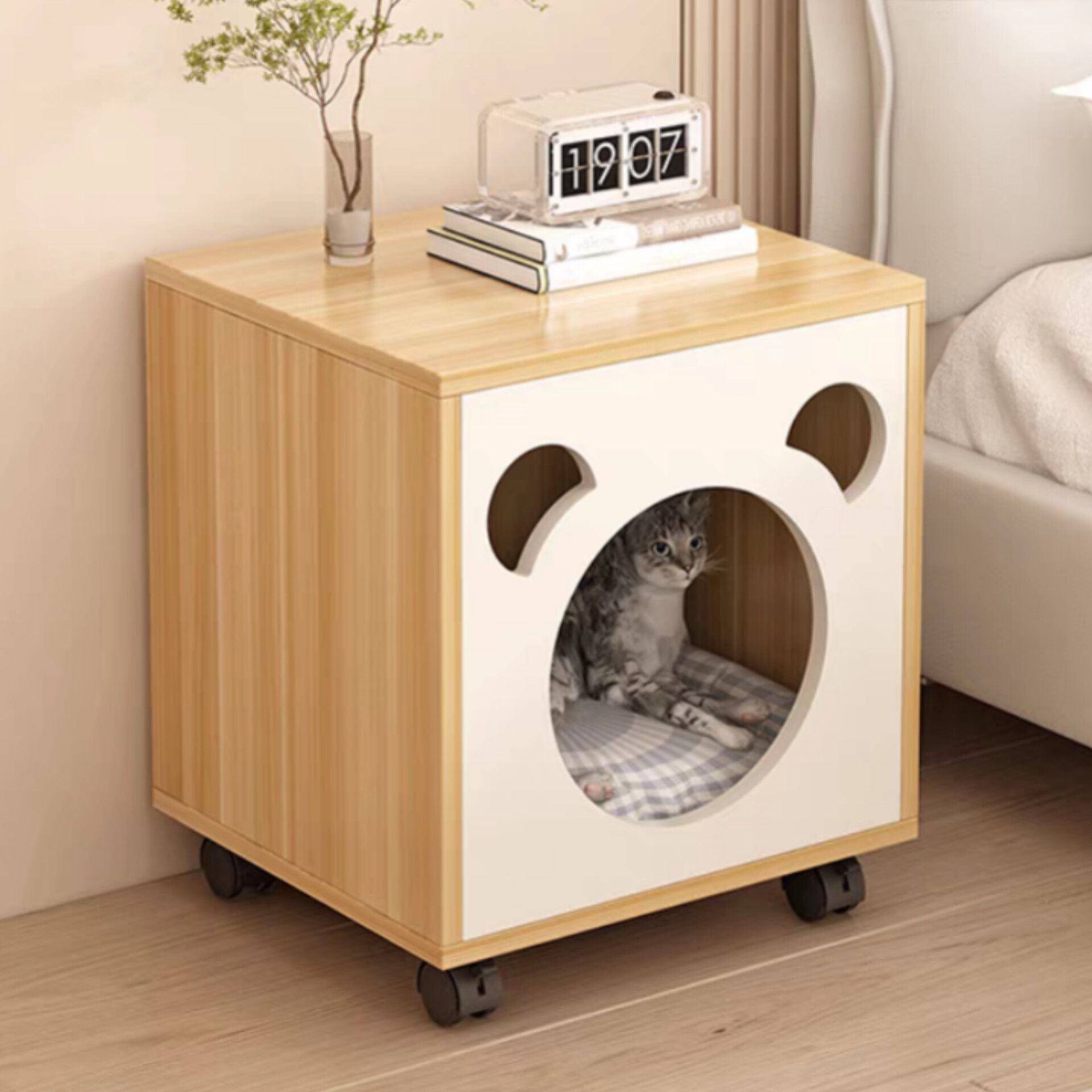 奶油風貓窩櫃 | Cream Color Style Cat House