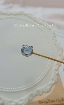 縮圖：海藍寶貓貓水晶手串 |Aquamarine Meow Crystal Bracelet with Cat Paw Charm