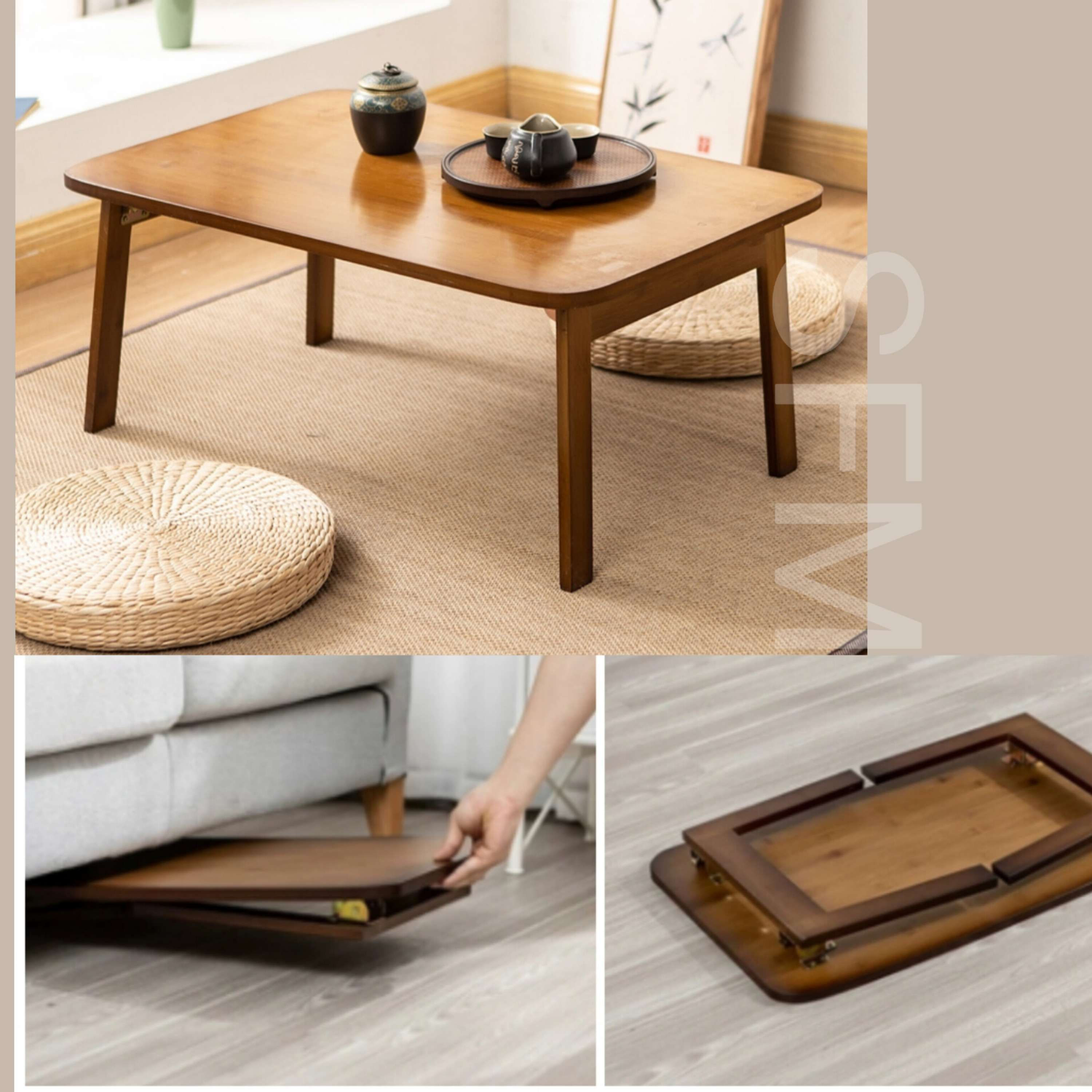 實木楠竹折叠小桌 | Fine Bamboo Solid Wood Bed Desk, Coffee Cable