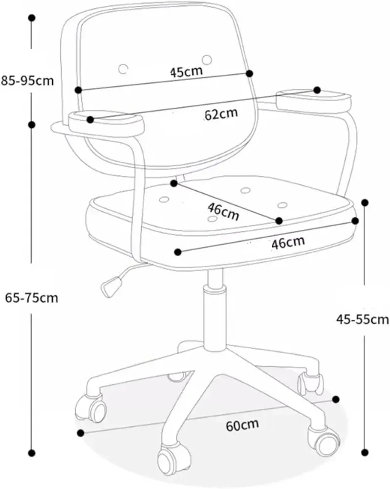 縮圖：可移動可升降電腦椅 電競椅| Office Gaming Chair, Ergonomic Office Chair w/ Lumbar Support