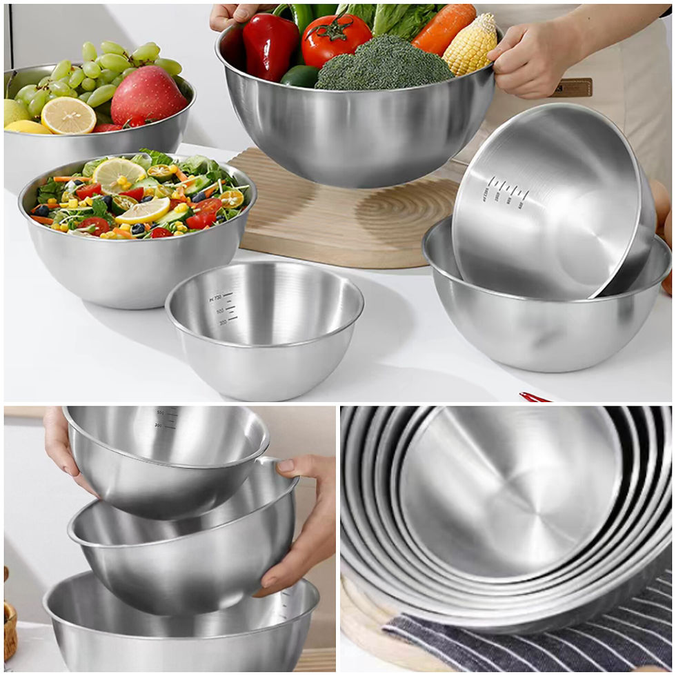 加厚不銹鋼廚房料理盆 | Extra Thick Multipurpose Stainless Steel Kitchen Bowl