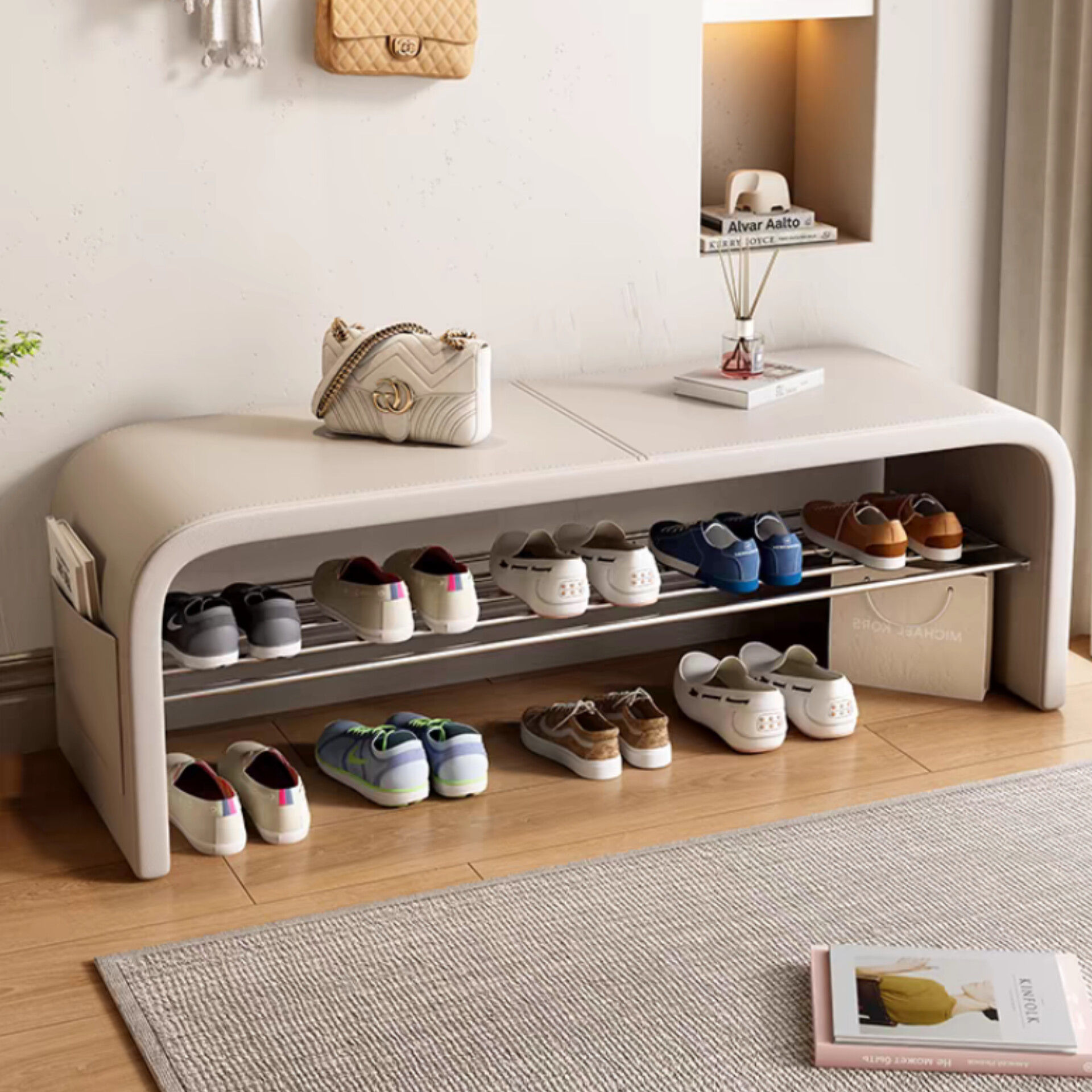 免安裝一體式鞋櫈架 | Send as Whole One Body Shoes Rack Stool 