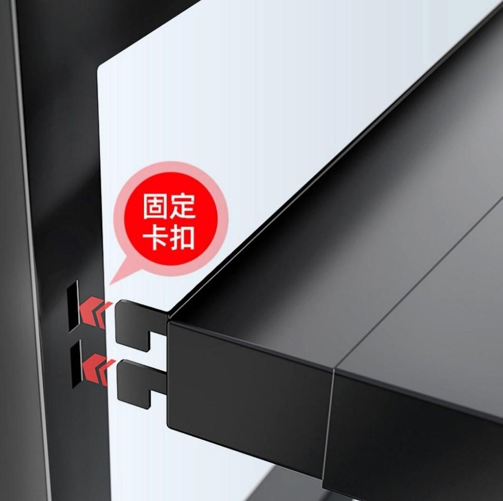 Thumbnail: 伸縮調節加厚碳鋼微波爐置物架 | Extra Thick Carbon Steel Extendable Microwave Rack