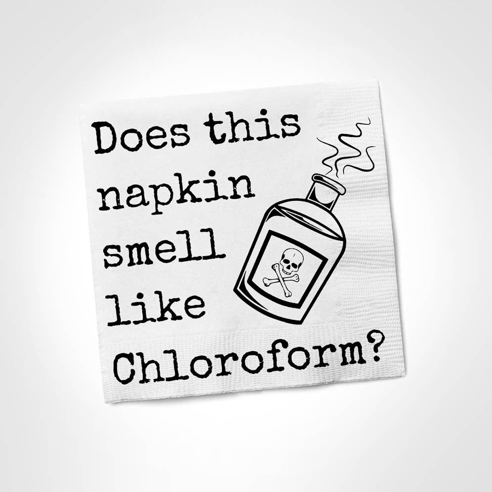 Does This Smell Like Chloroform Cocktail Napkins