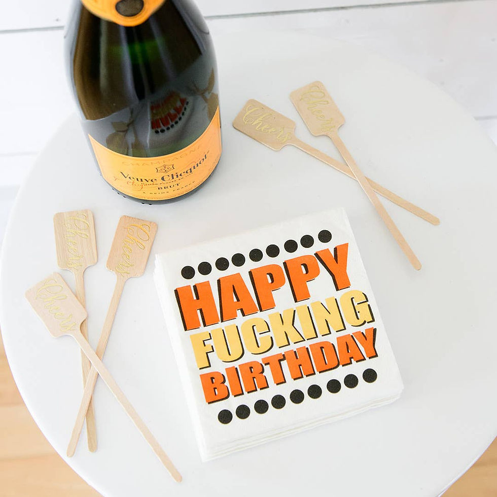 Thumbnail: Happy Fucking Birthday Cocktail Napkins