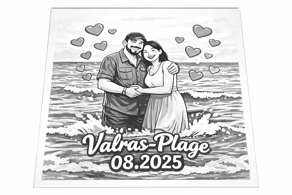 Miniaturbild: Personalisierter Spiegel mit Foto-Gravur| Geschenk Jahrestag Geburtstag Hochzeit