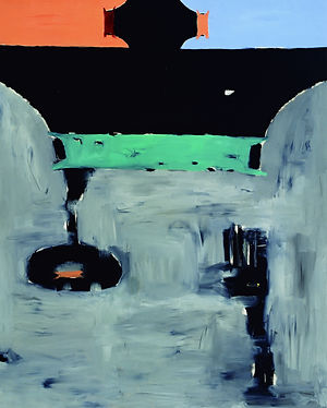劉永仁〈城垣壓縮〉油彩畫布_227X182CM(150F)_1999.jpg