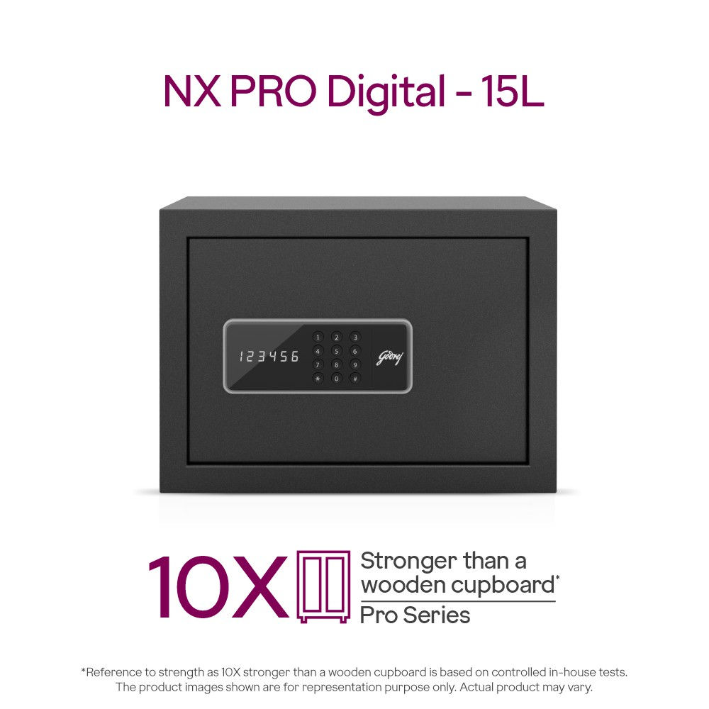 Godrej NX Pro Digital (15L) Ebony Home Locker
