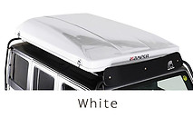 iKamper Skycamp rooftop tent w color fibeglass hardshell jeep white