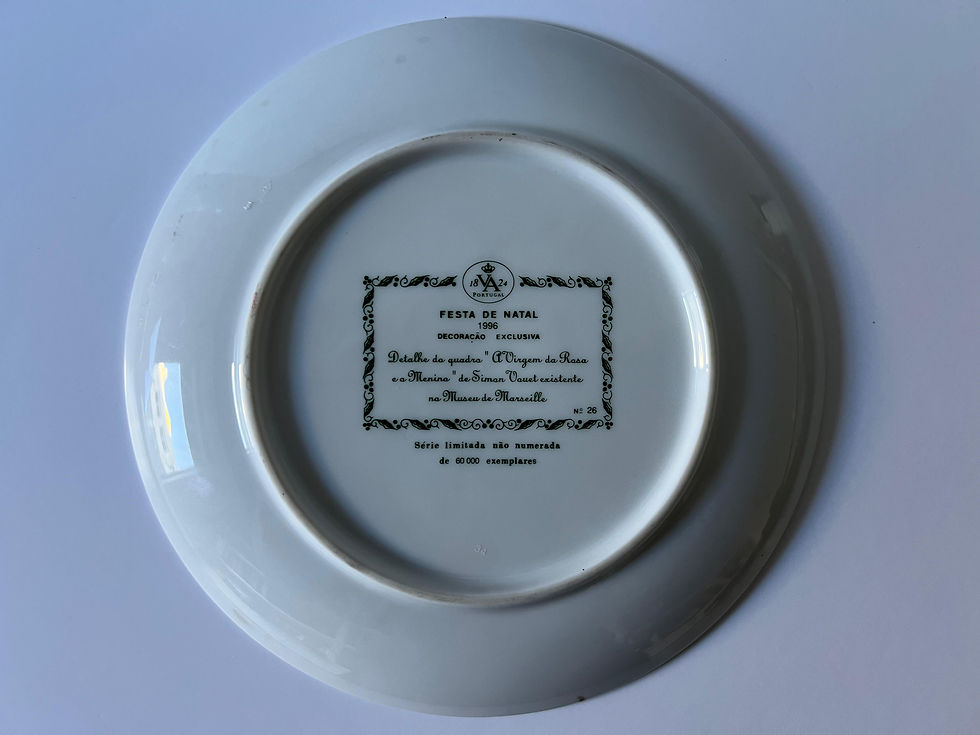 Vista Alegre Christmas plate