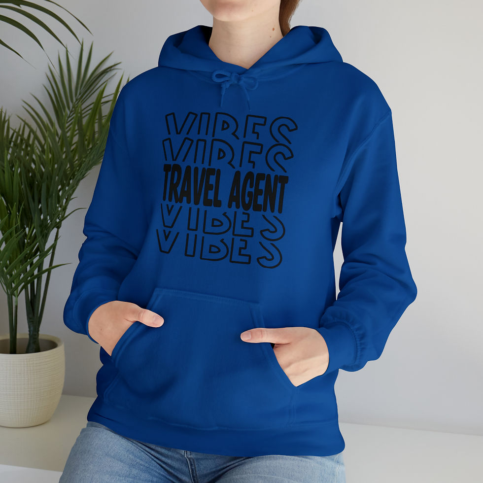 Thumbnail: Travel Agent Vibes Hooded Sweatshirt