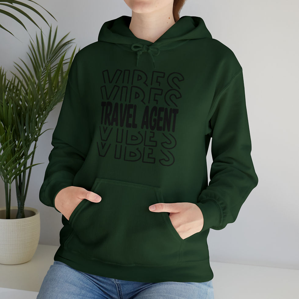 Thumbnail: Travel Agent Vibes Hooded Sweatshirt
