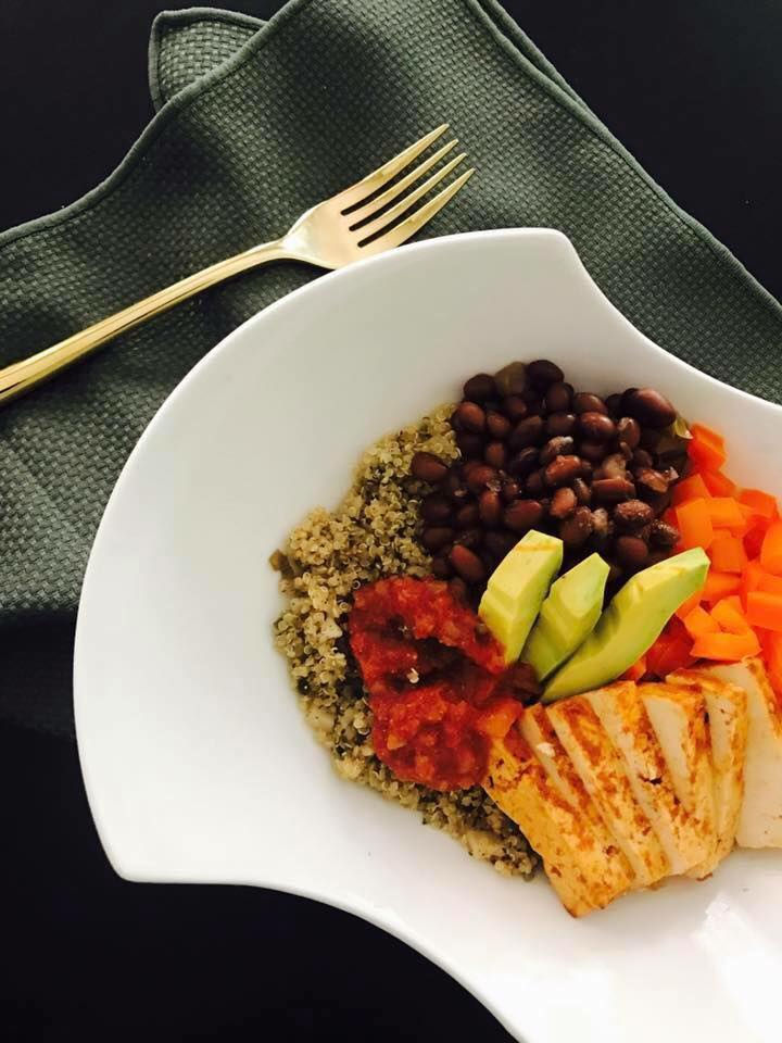 Mexican(ish) Vegan Protein Bowl