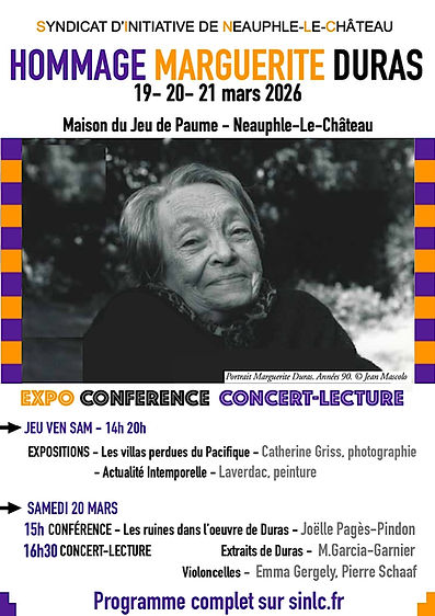 Affiche hommage Marguerite Duras