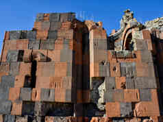 There are several inscriptions on the exterior walls.
