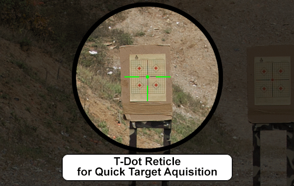 Thumbnail: UTG SPORTING TYPE 6INCH RED/GREEN DOT SIGHT WITH INTEGRAL QD MOUNT SCP-TDTDQ