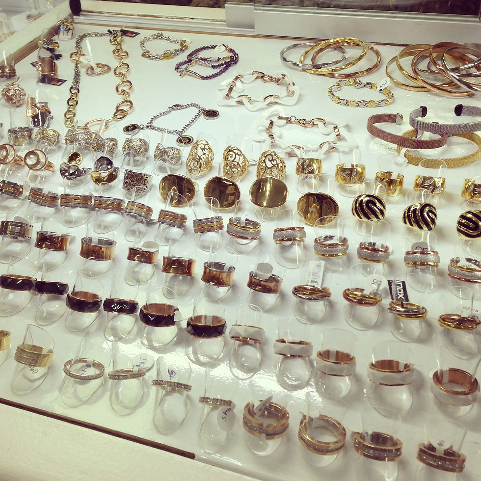 silver steel jewelery