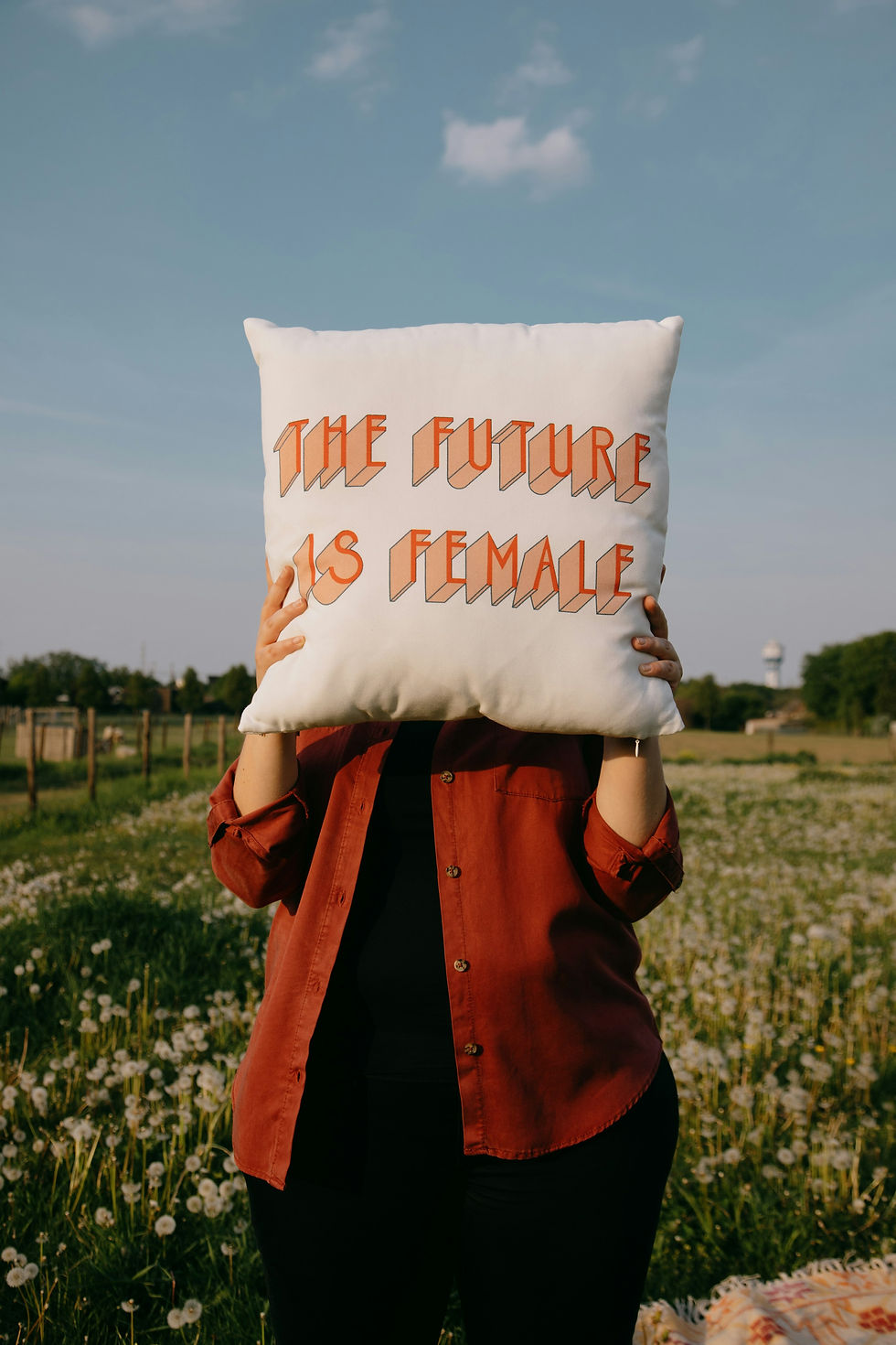 the future is female pillow