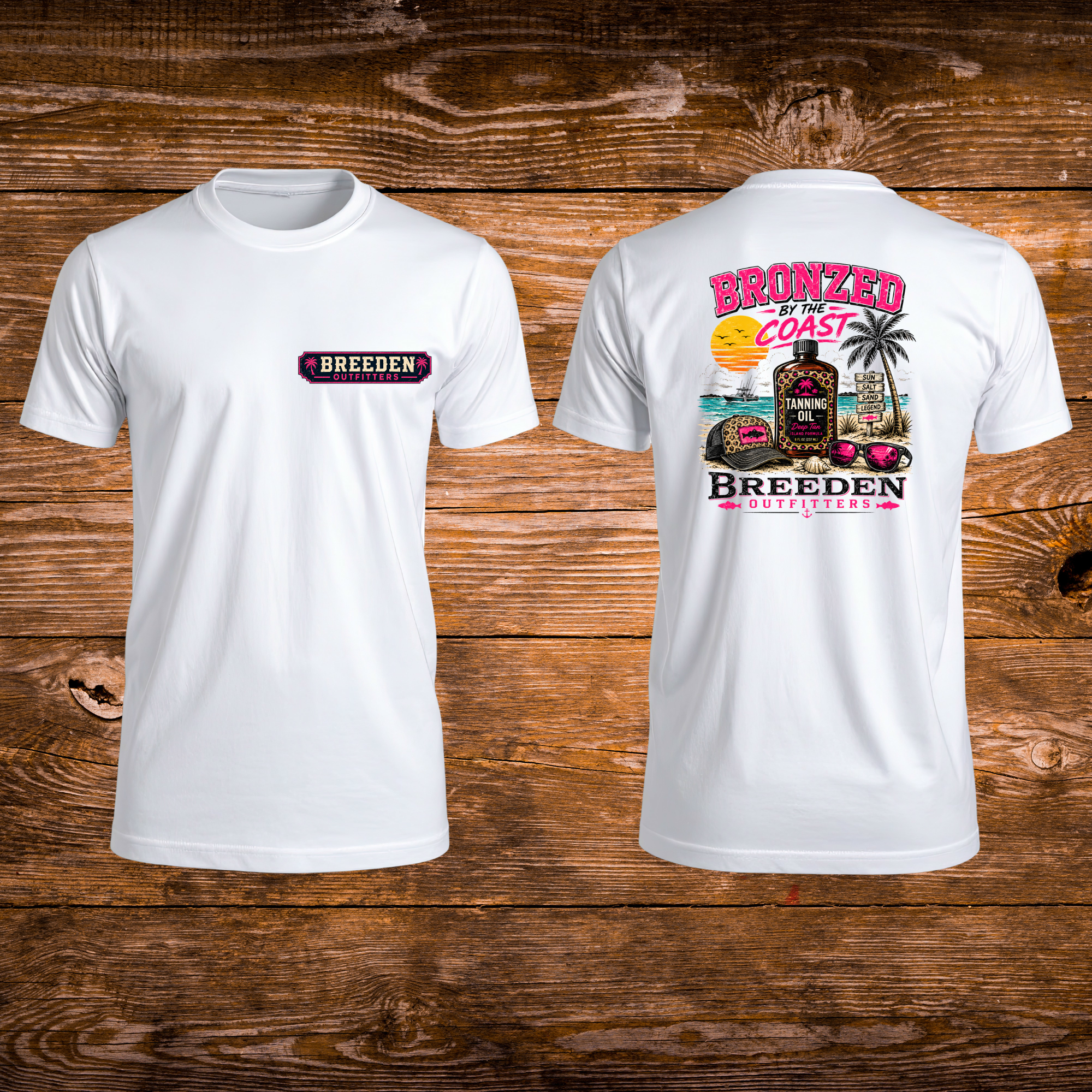 Bronzed by the Coast Tanning Tee