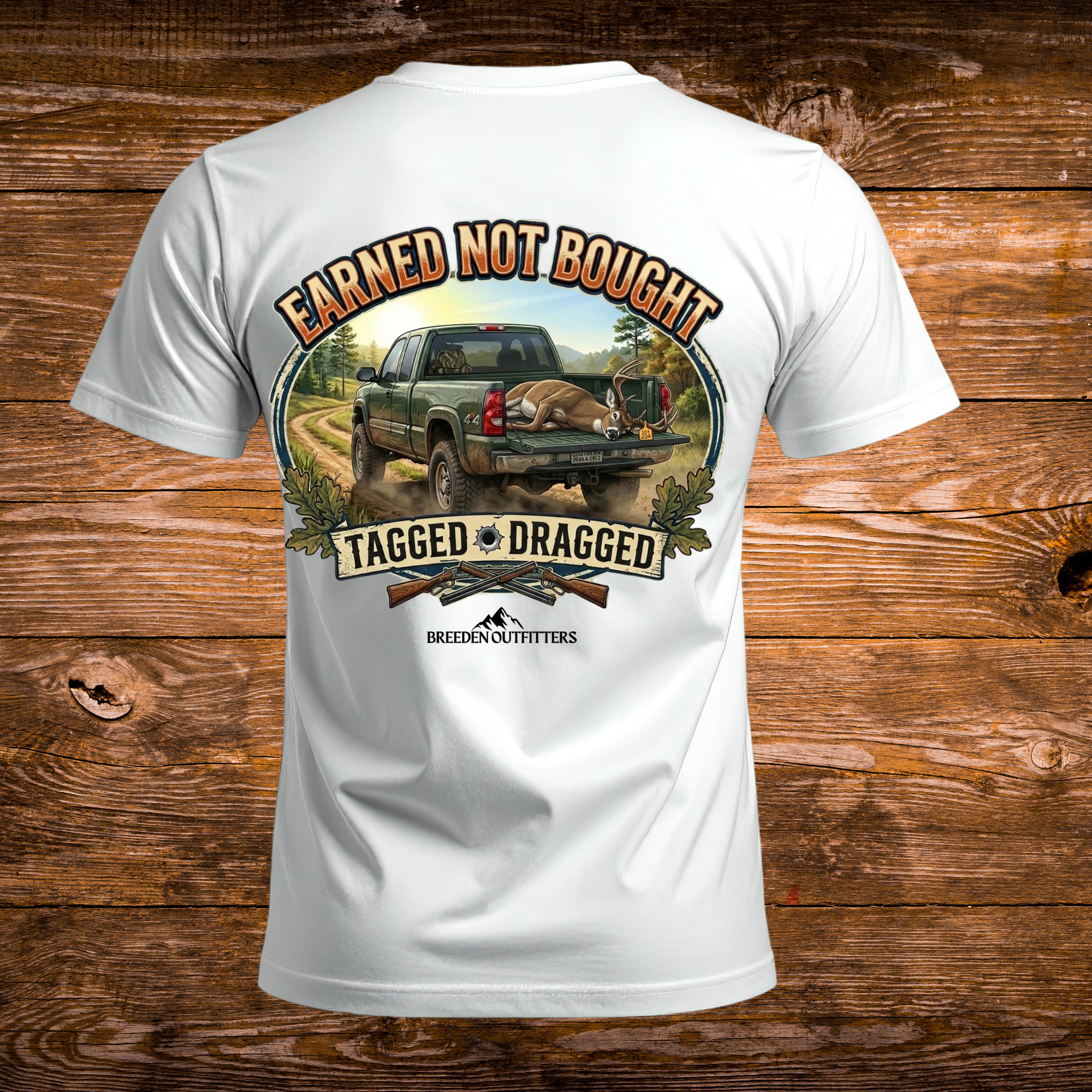 Earned Not Bought – Tagged & Dragged Tee