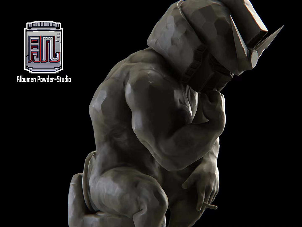 Thumbnail: Albumen Powder Studio - Gundam Series 001 - Thinking Gundam Resin Statue