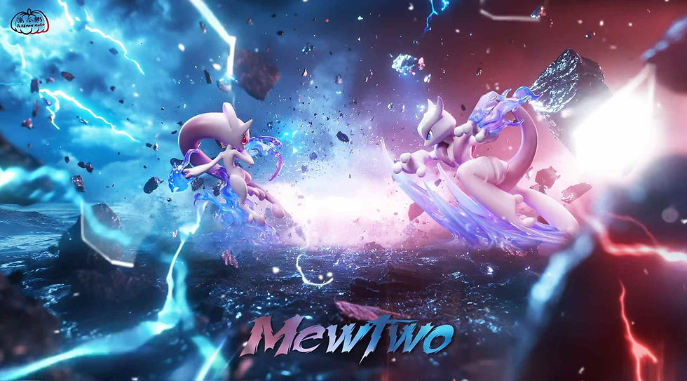 Thumbnail: 【PRE-ORDER】 Pumpkin Porridge Studio - Mega Mewtwo X Pokémon Resin Statue GK