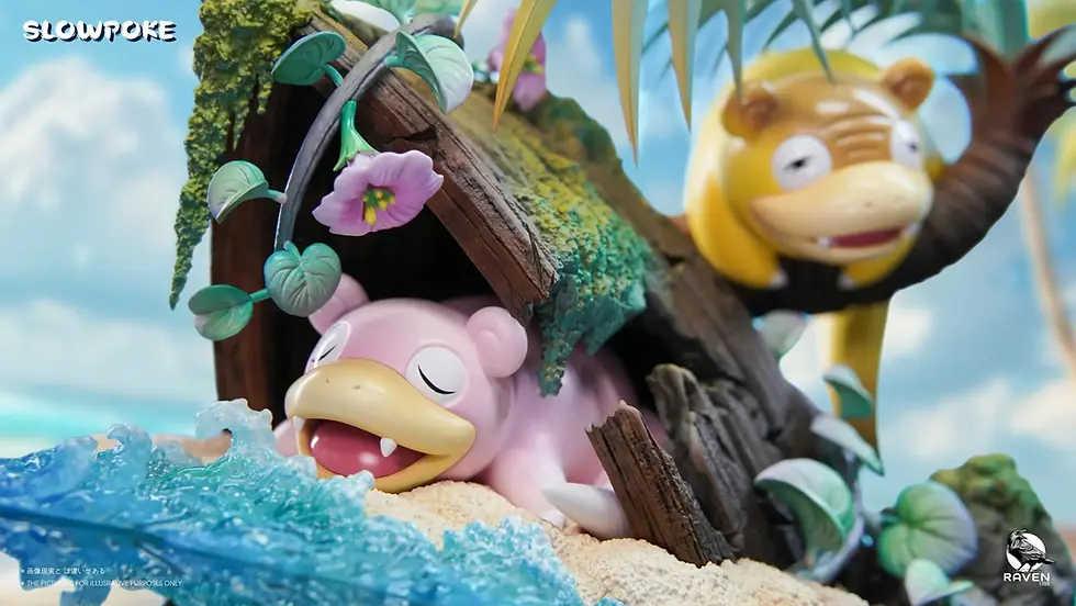 Thumbnail: 【PRE-ORDER】RAVEN Studio - The Relaxed Slowpoke Pokémon Resin Statue GK Anime Fig