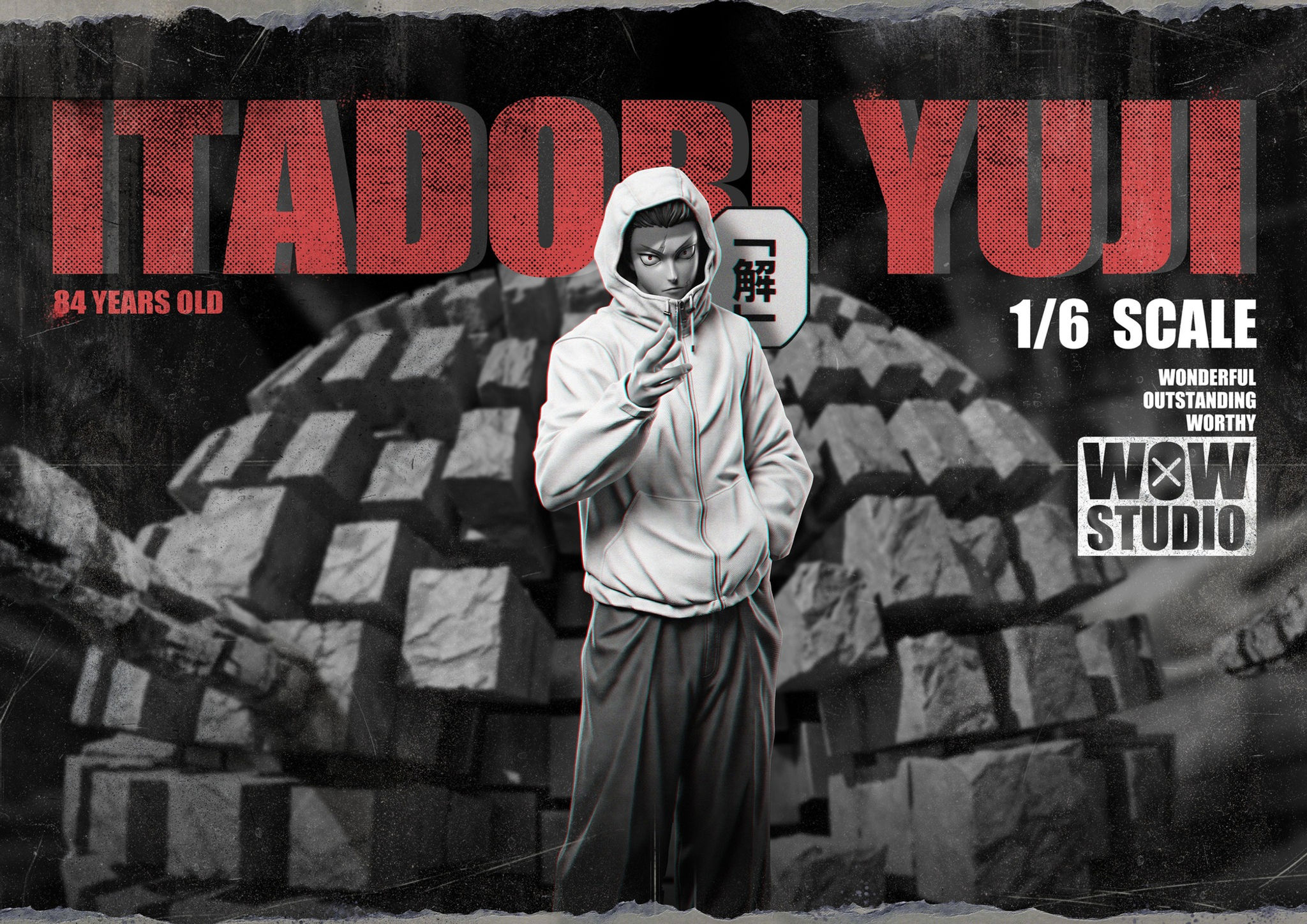 【PRE-ORDER】WOW Studio - Yuji Itadori Jujutsu Kaisen Resin Statue GK Anime Figure