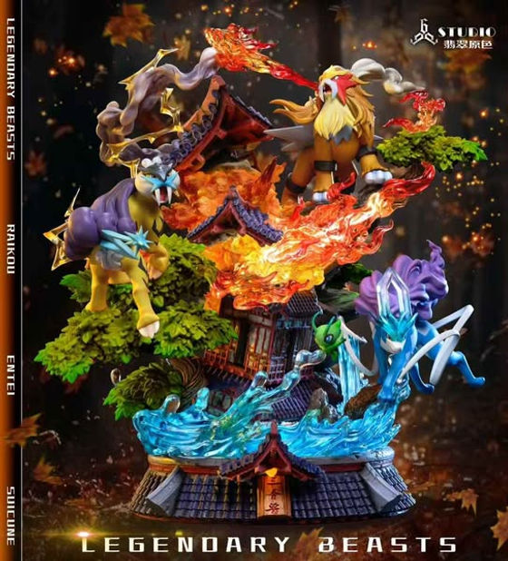 PRE-ORDER】 666 Satan Studio - Legendary Beasts Raikou, Entei