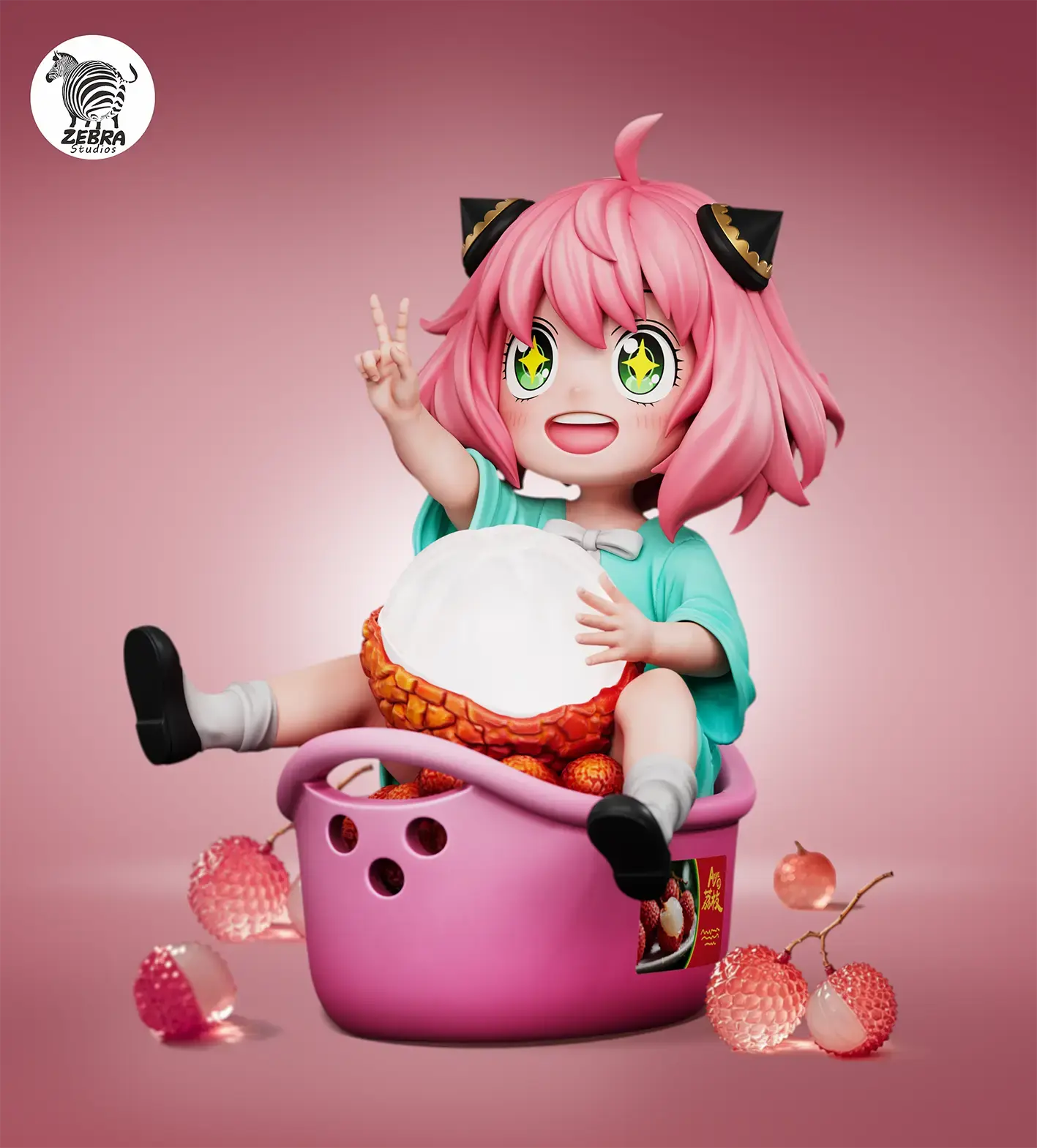 【PRE-ORDER】Zebra Studio - Anya's Lychee Spy x Family Resin Statue GK Anime