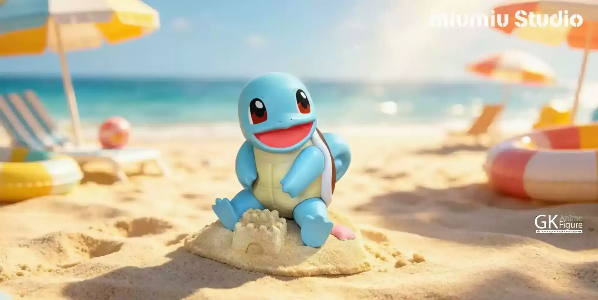 【PRE-ORDER】MiuMiu Studio - Squirtle Relaxing Time Series #2 1/10 (Pokémon) GK