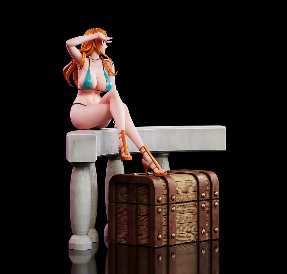 Thumbnail: Aetheria Studio - 02 Sitting Nami Resin Statue (Pre-Order) - One Piece