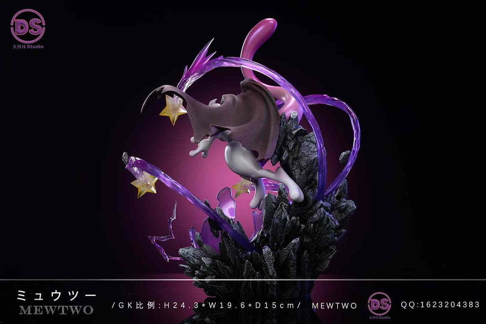 Thumbnail: 【PRE-ORDER】 DS Studio - Cloak Mewtwo Pokemon Resin Statue GK Anime Figure