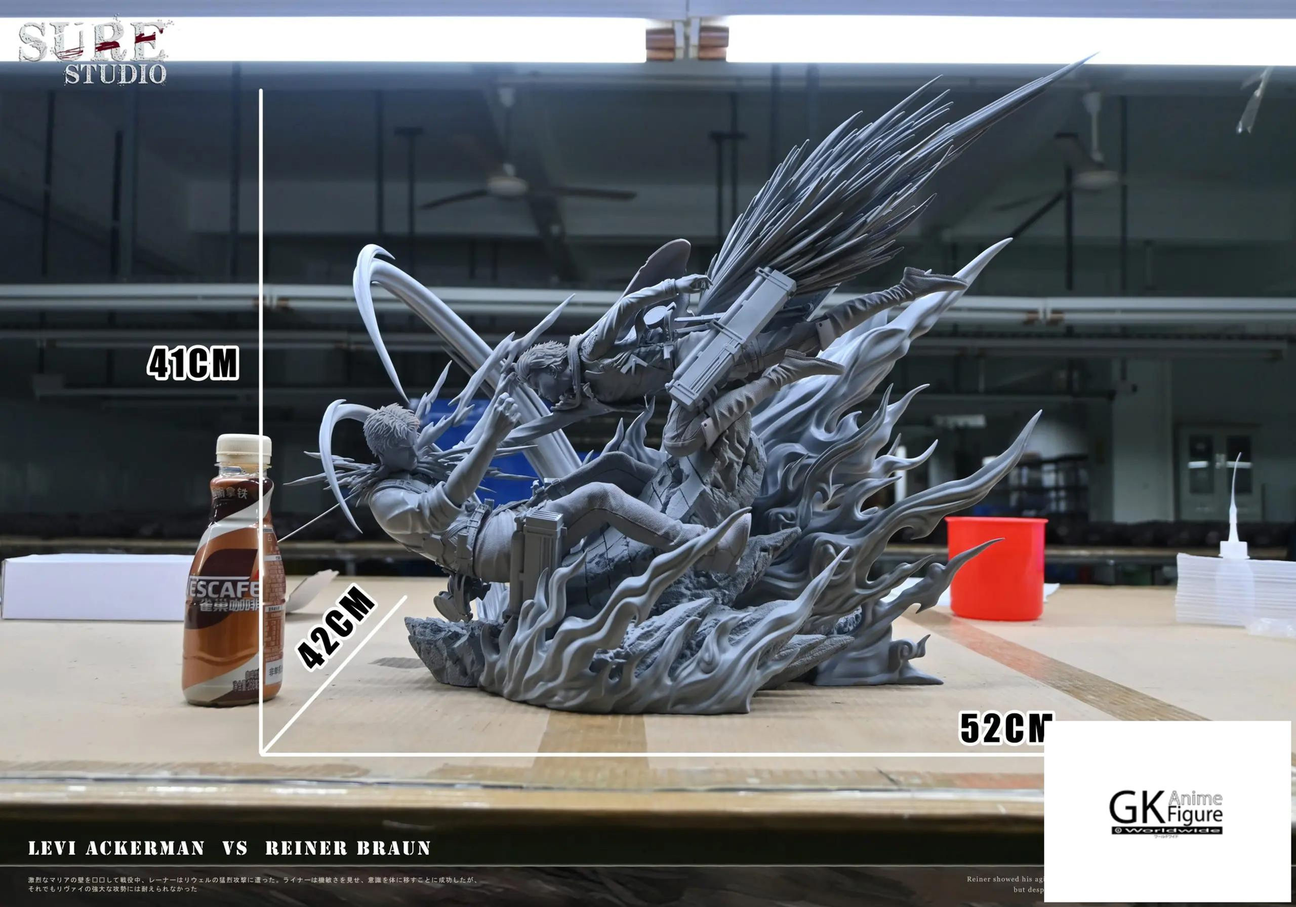 【PRE-ORDER】Sure Studio - Battle Series Levi Ackerman VS Reiner Braun Attack on
