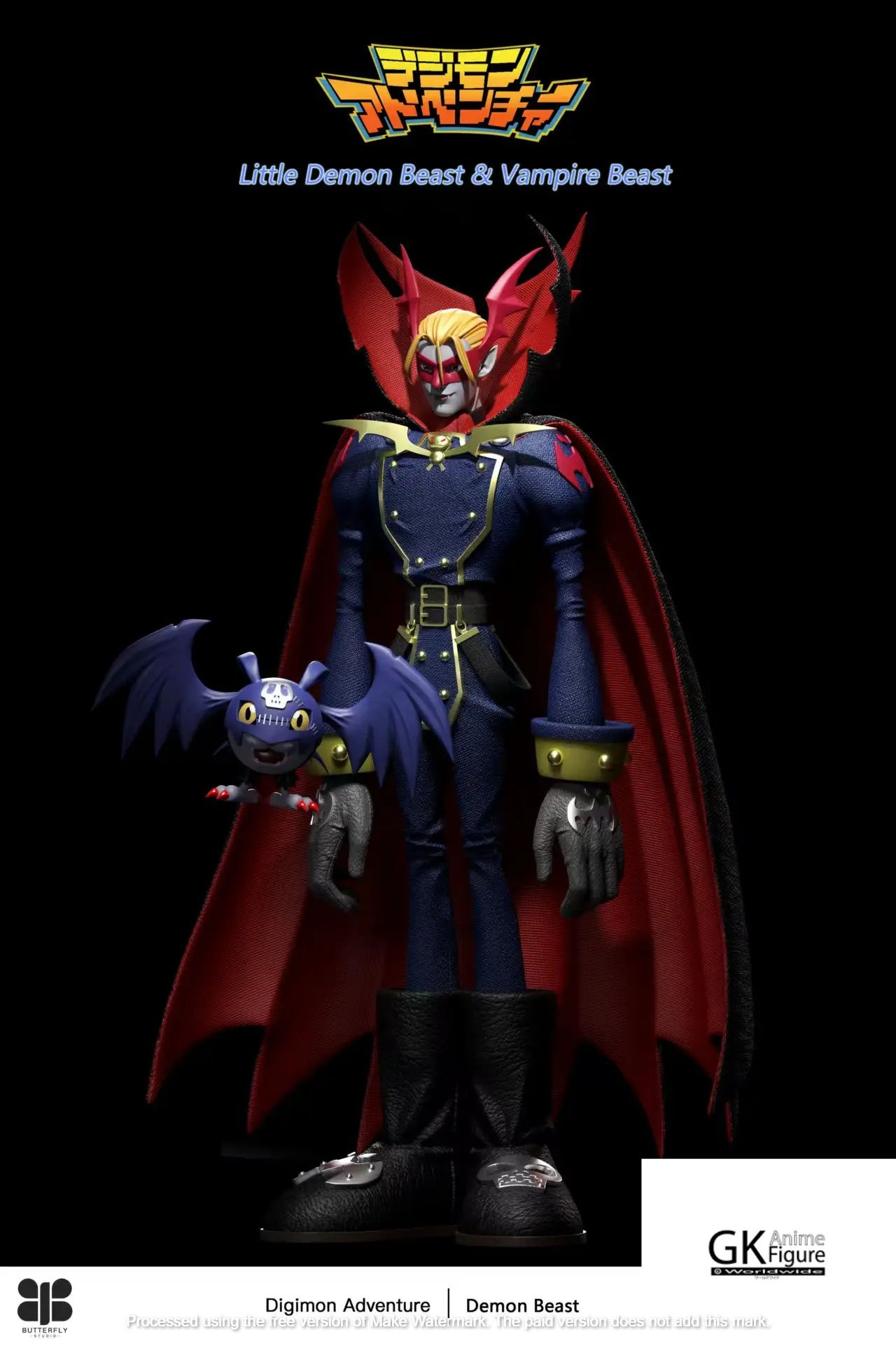 【PRE-ORDER】 Butterfly Studio - Vamdemon X Pico Devimon Digimon Resin Statue GK