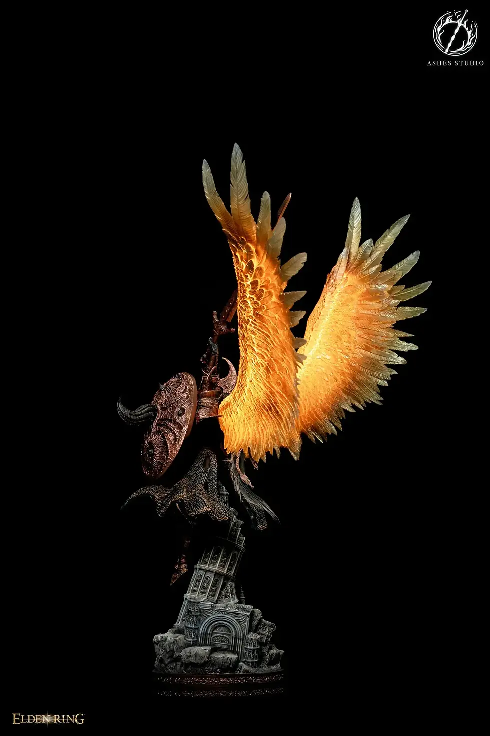 Thumbnail: Ashes Studio - Crucible Knight Aspects of the Crucible Wings 2.0 Elde Resin