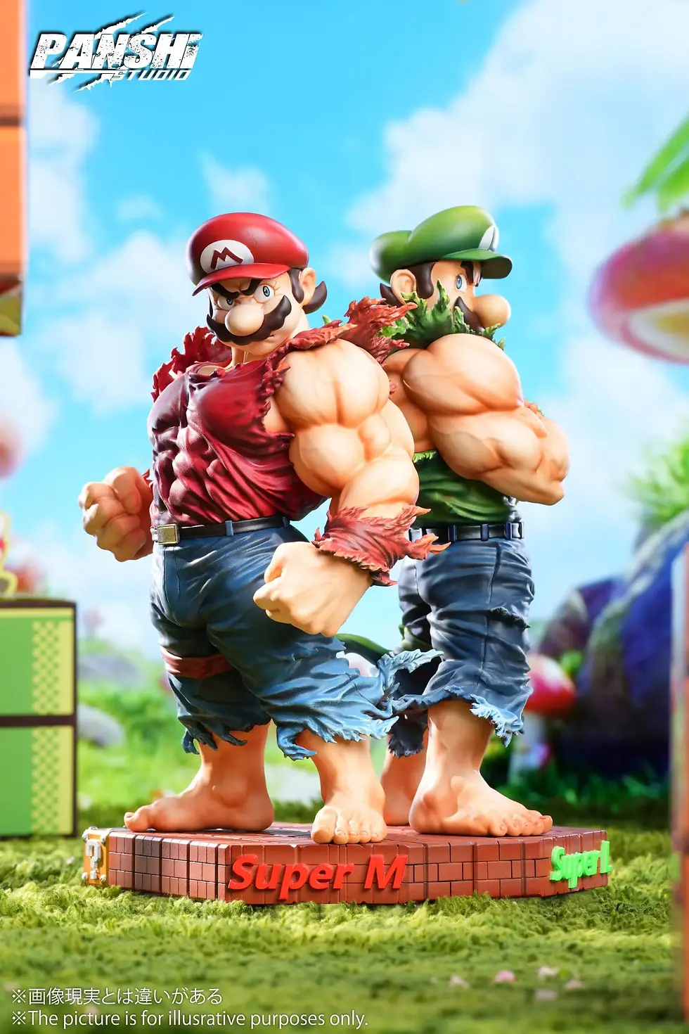 【PRE-ORDER】AN SHI Studio - Bros Mario & Luigi Muscle Brothers Super Mario Resin