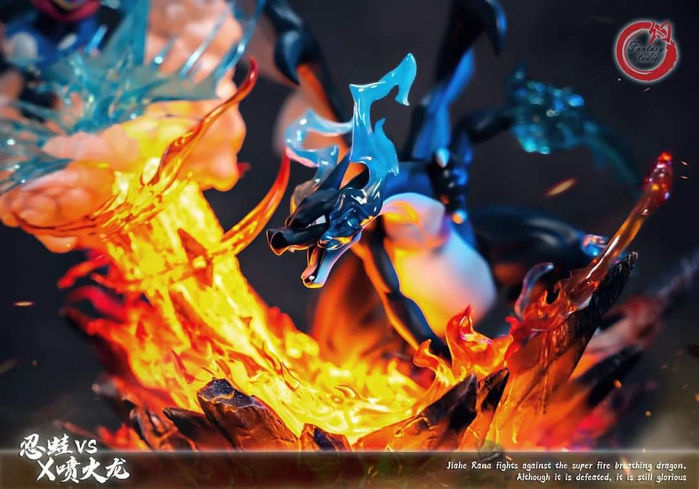 Thumbnail: Fantasy Studio - Pokemon Charizard X VS Greninja Pokemon Resin Statue