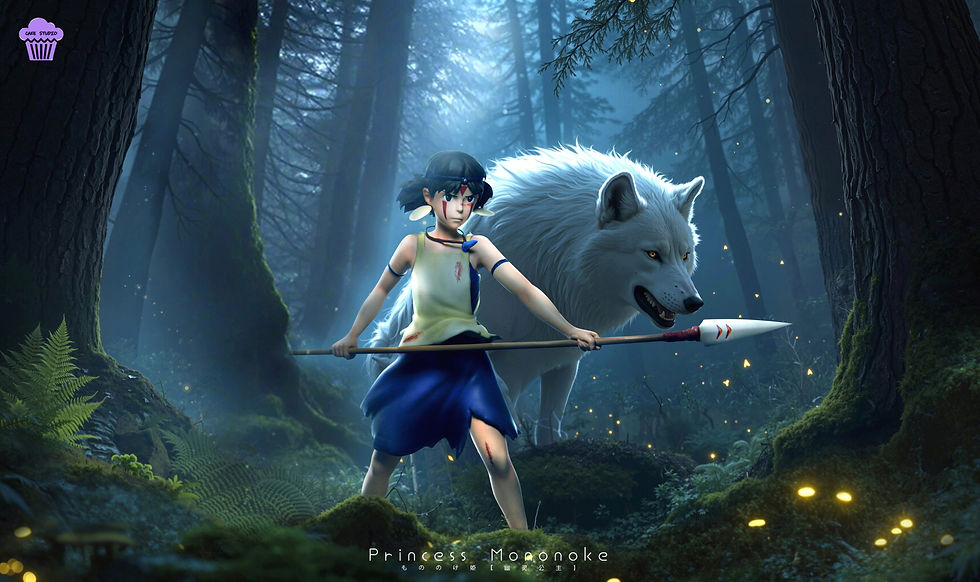 Thumbnail: 【PRE-ORDER】 Cake Studio - Princess Mononoke Hayao Miyazaki Series Small Scale