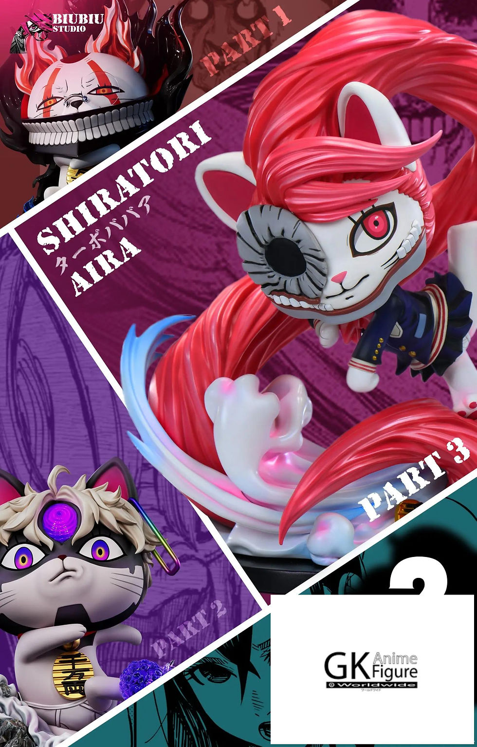 Thumbnail: Turbo Granny Cosplay Aira Shiratori Dandadan Resin Statue | Biubiu Studio