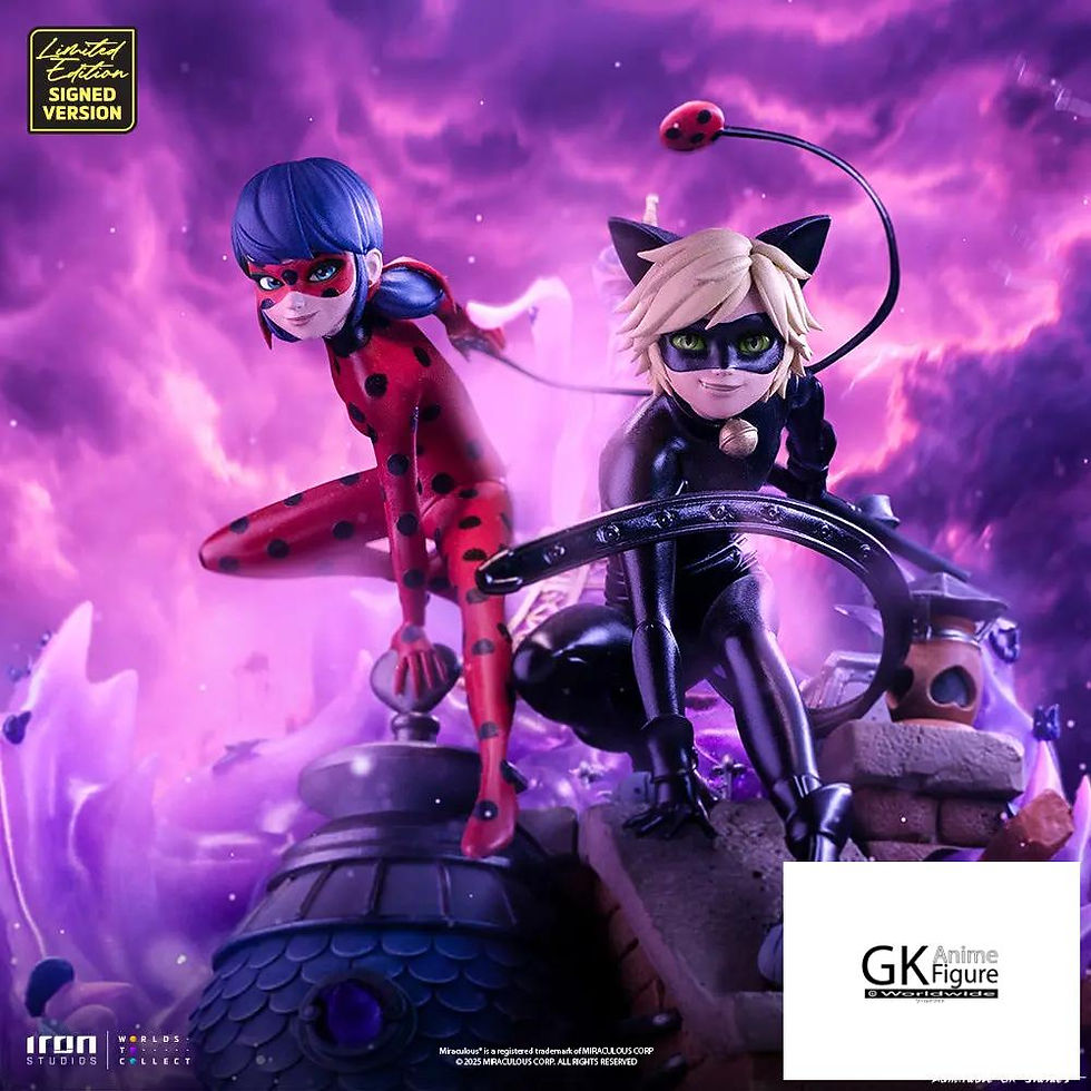 Thumbnail: 【PRE-ORDER】 Iron Studio - Lady Bug and Cat Noir Miraculous 10th Anniversary