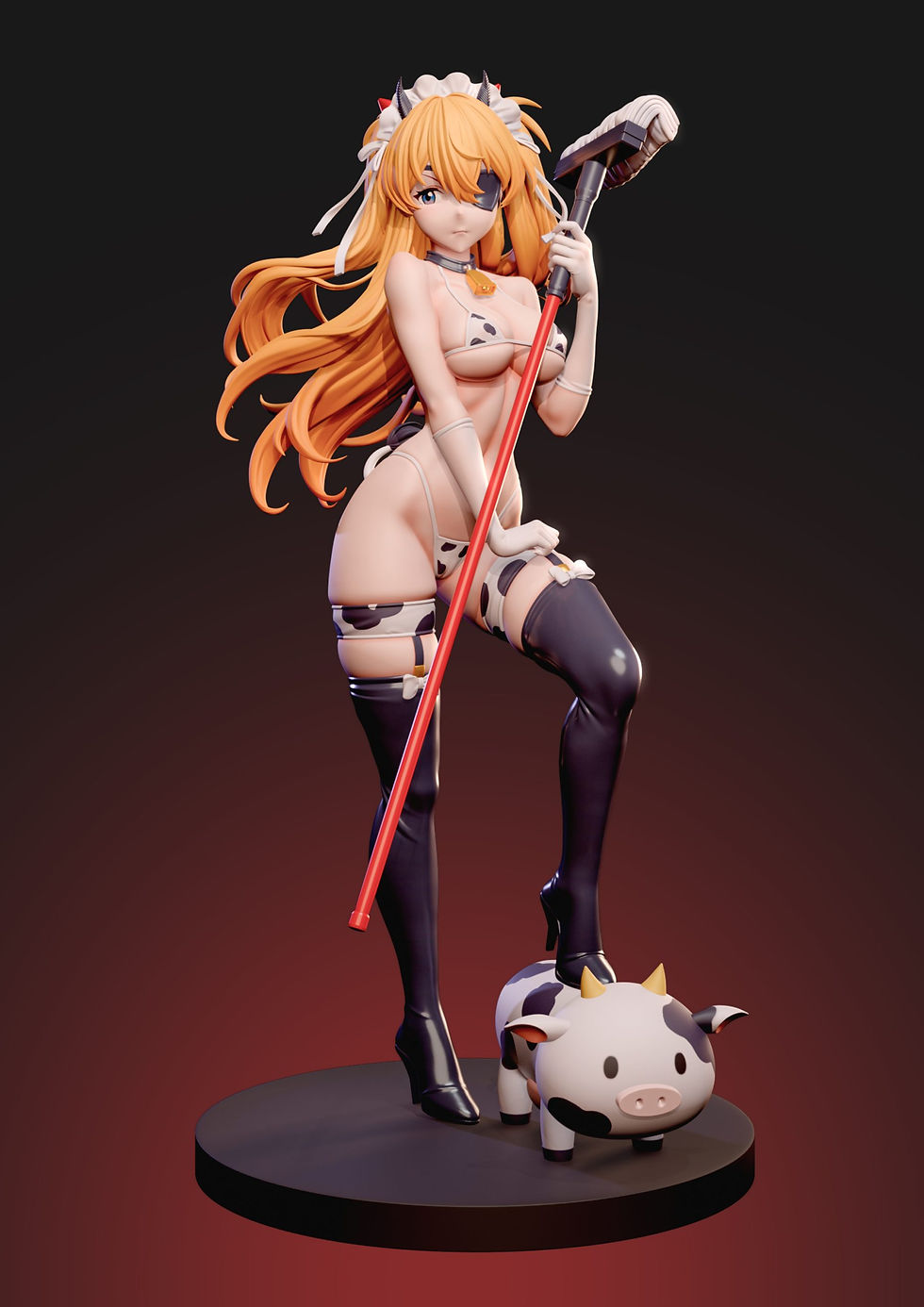 Thumbnail: 【PRE-ORDER】 ZiYe Studio - Soryu Asuka Langley Cow Maid Neon Genesis Evangelion