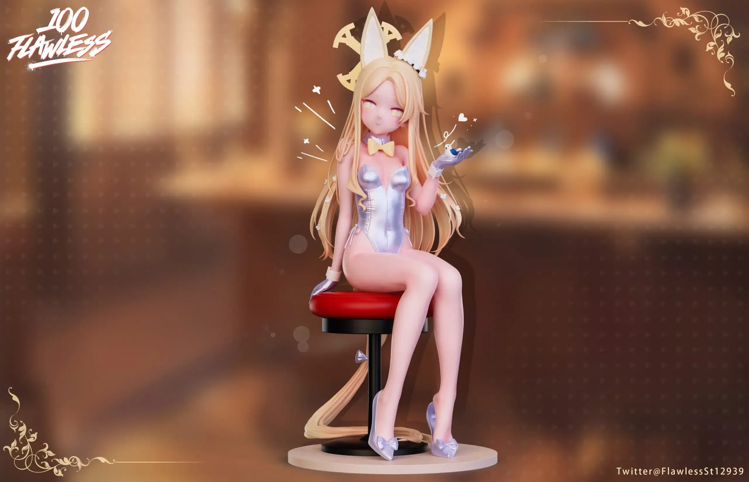 【PRE-ORDER】Flawless Studio - Yurizono Seia Bar Bunny Girl Blue Archive Resin
