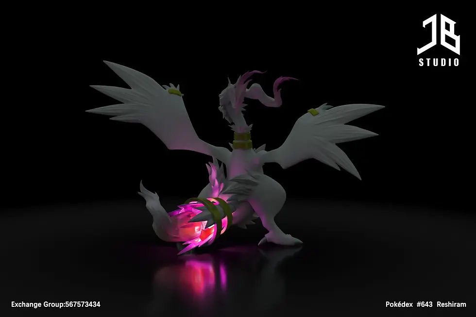 Thumbnail: 【PRE-ORDER】JB Studio - Pokédex #643 Reshiram Pokémon Resin Statue GK Anime Figur