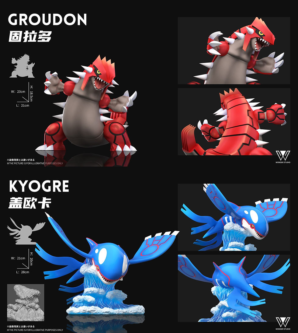 Thumbnail: 【PRE-ORDER】 Wonder Studio - Hoenn Region Three Gods Groudon & Kyogre & Rayquaza