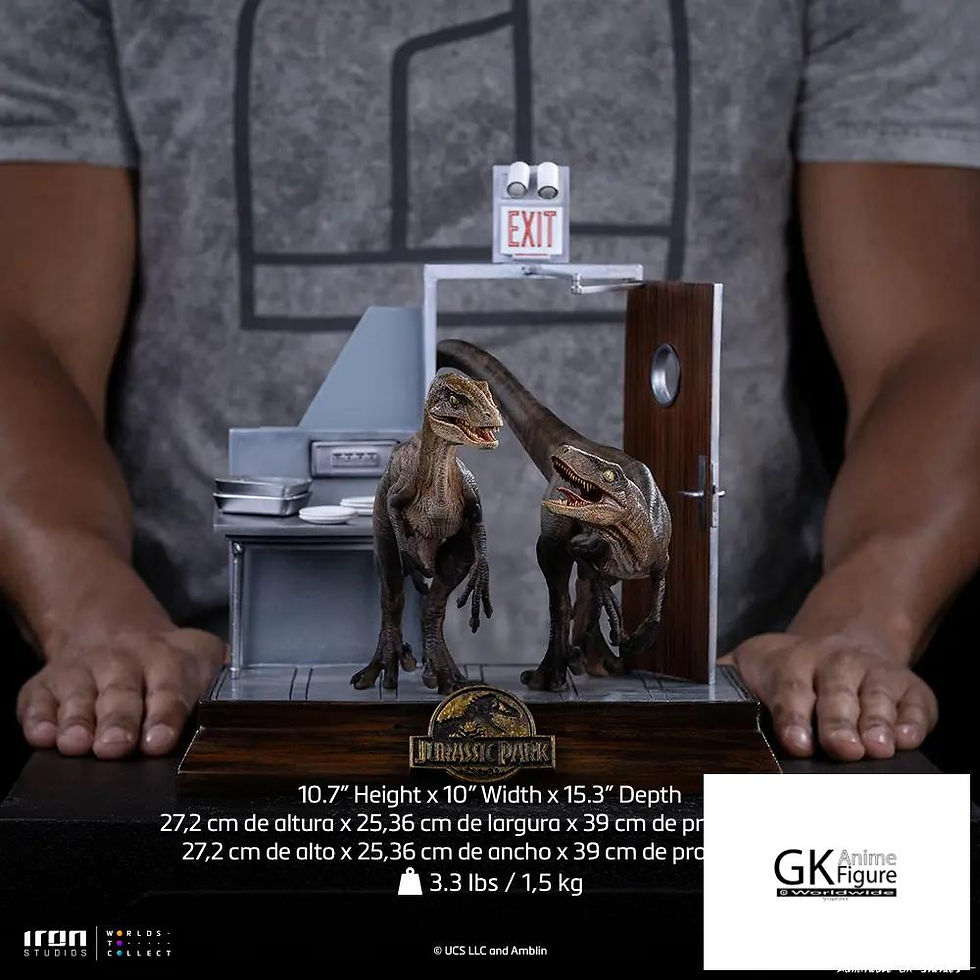 Thumbnail: 【PRE-ORDER】Iron Studio - Raptors at the Kitchen’s Door – Jurassic Park – Art Sca